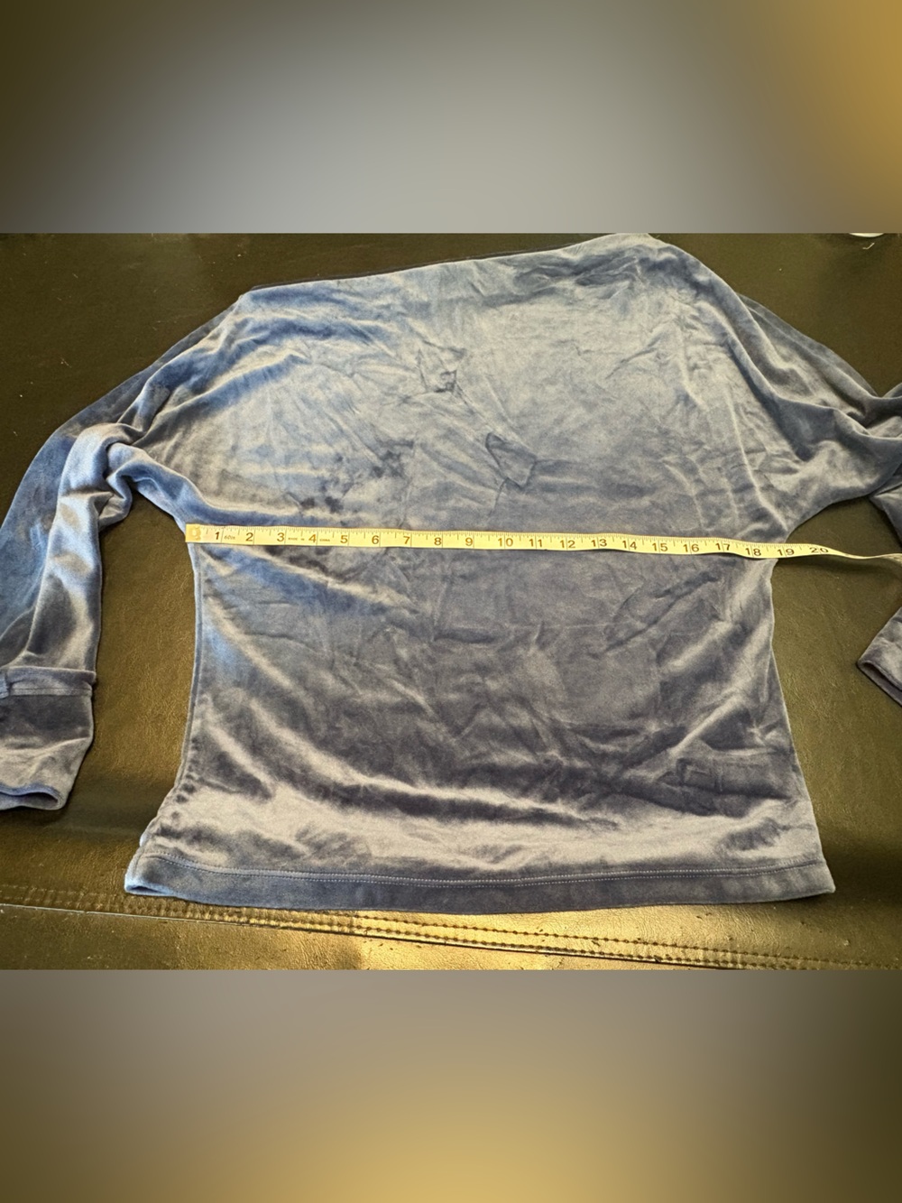 Lilly Pulitzer Sheera Velour Top in the shade Boca Blue size Medium - Picture 8 of 11